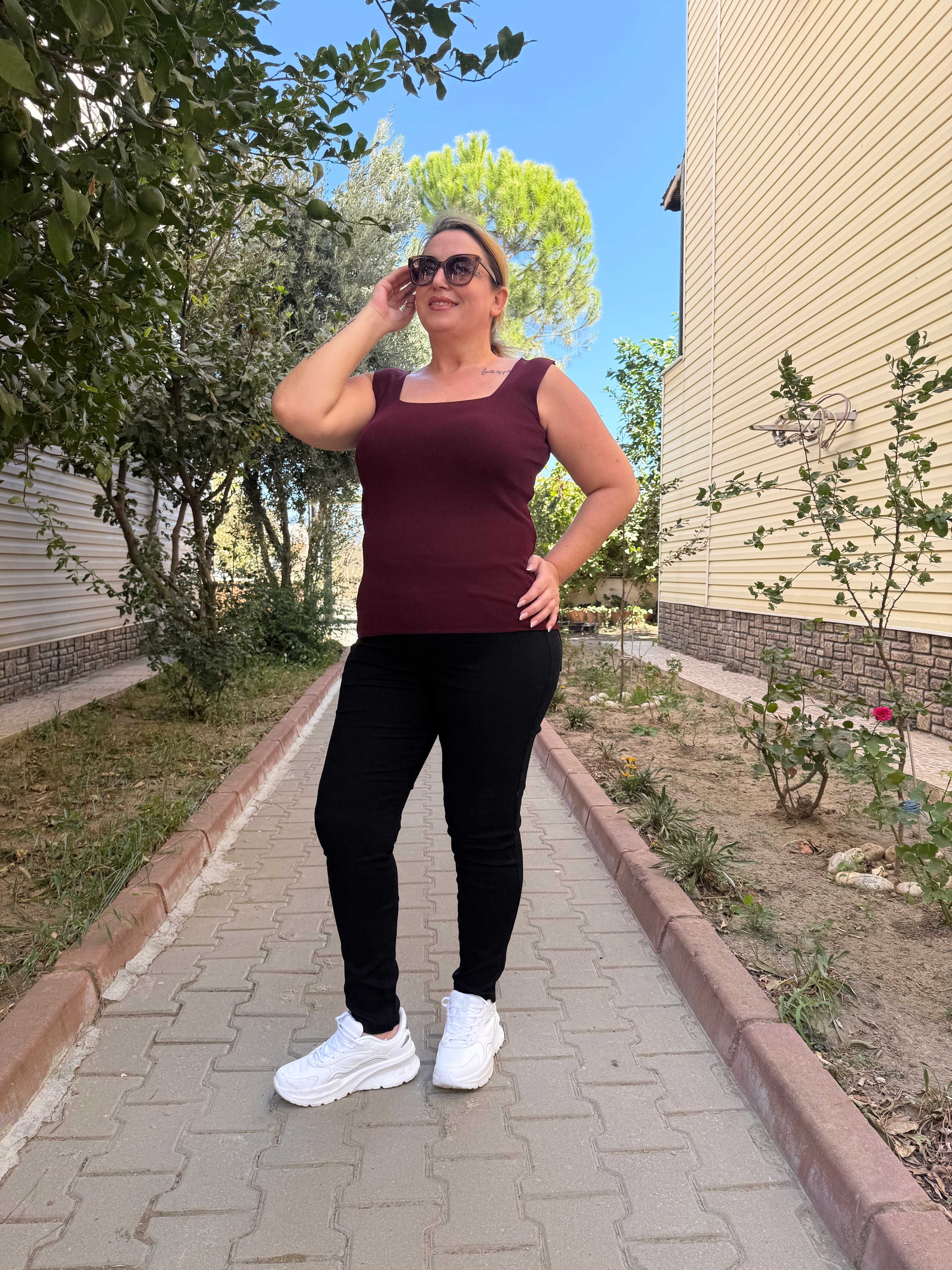 Streç Siyah Kot Pantolon
