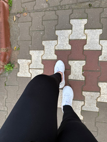 Yüksek Bel Toparlayıcı Süper Fit Tayt – Siyah