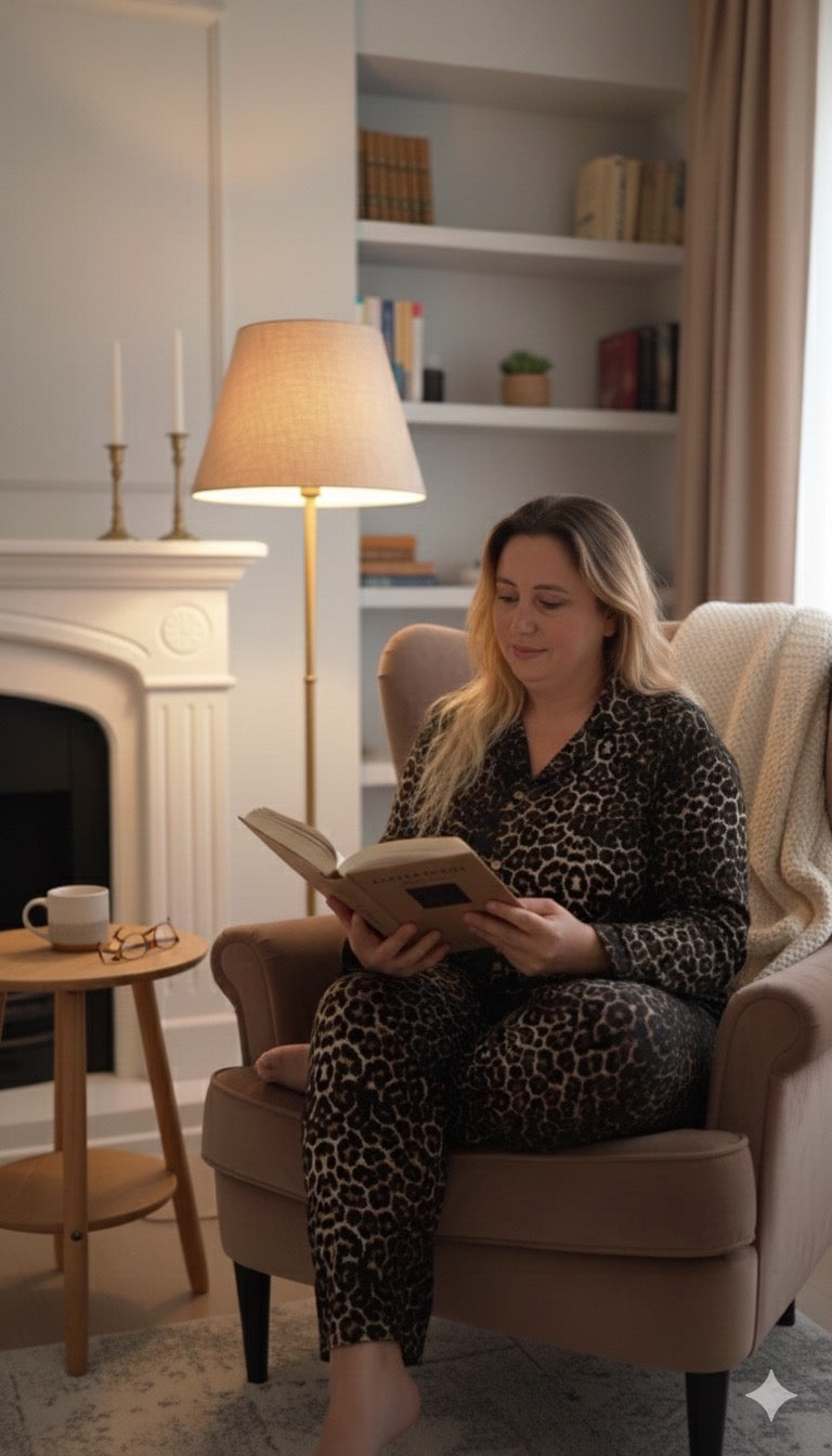 Leopar Desenli Rahat Kalıp Pijama Takımı