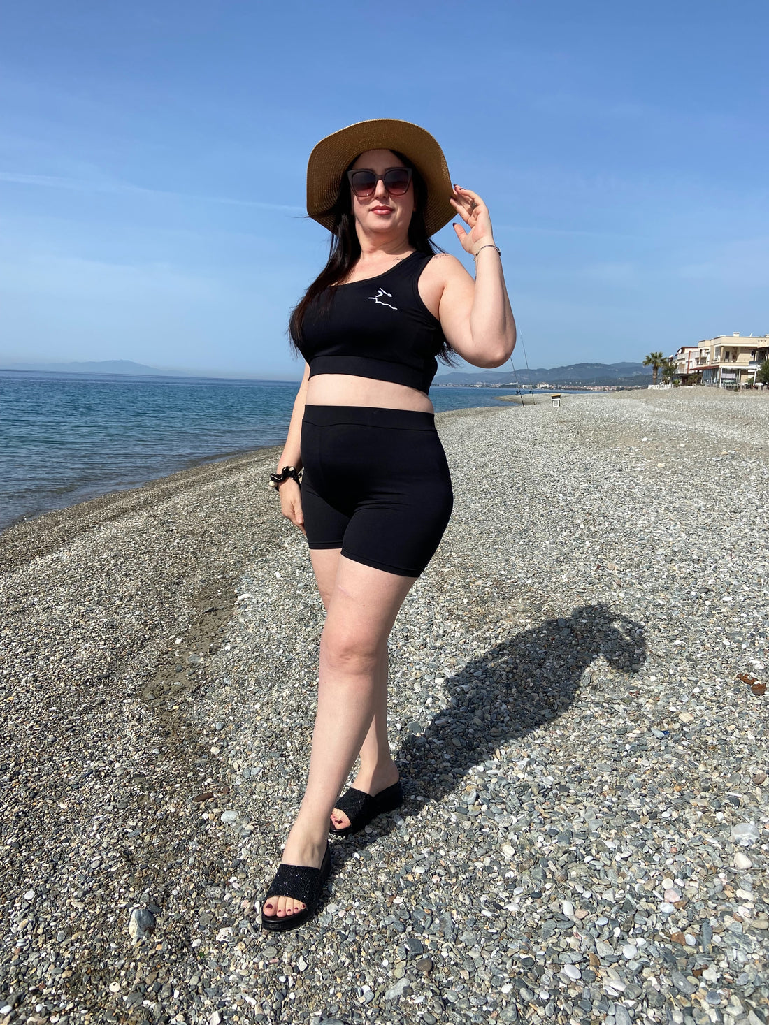 SİYAH İKİLİ ŞORTLU TAKIM MAYO