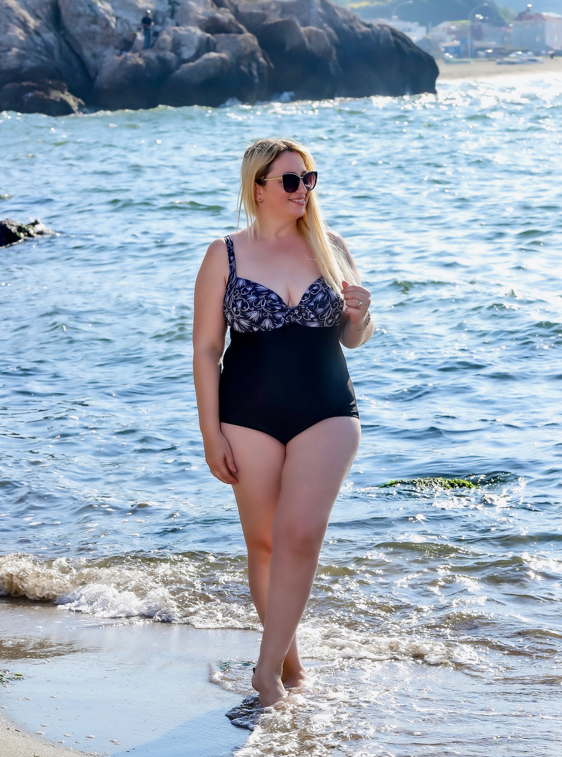 PREMIUM DESENLİ MAYO SİYAH